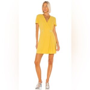 Rag & Bone Tabitha Dress Yellow Retro Small
